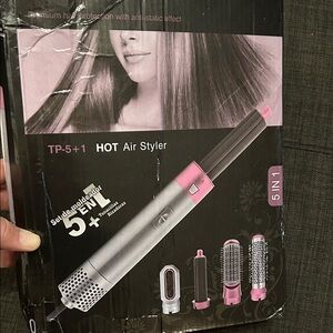 5-in-1 Hot Air Styler - Pink and Silver Women’s Hair Tool